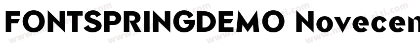 FONTSPRINGDEMO NovecentosansUltraLi字体转换